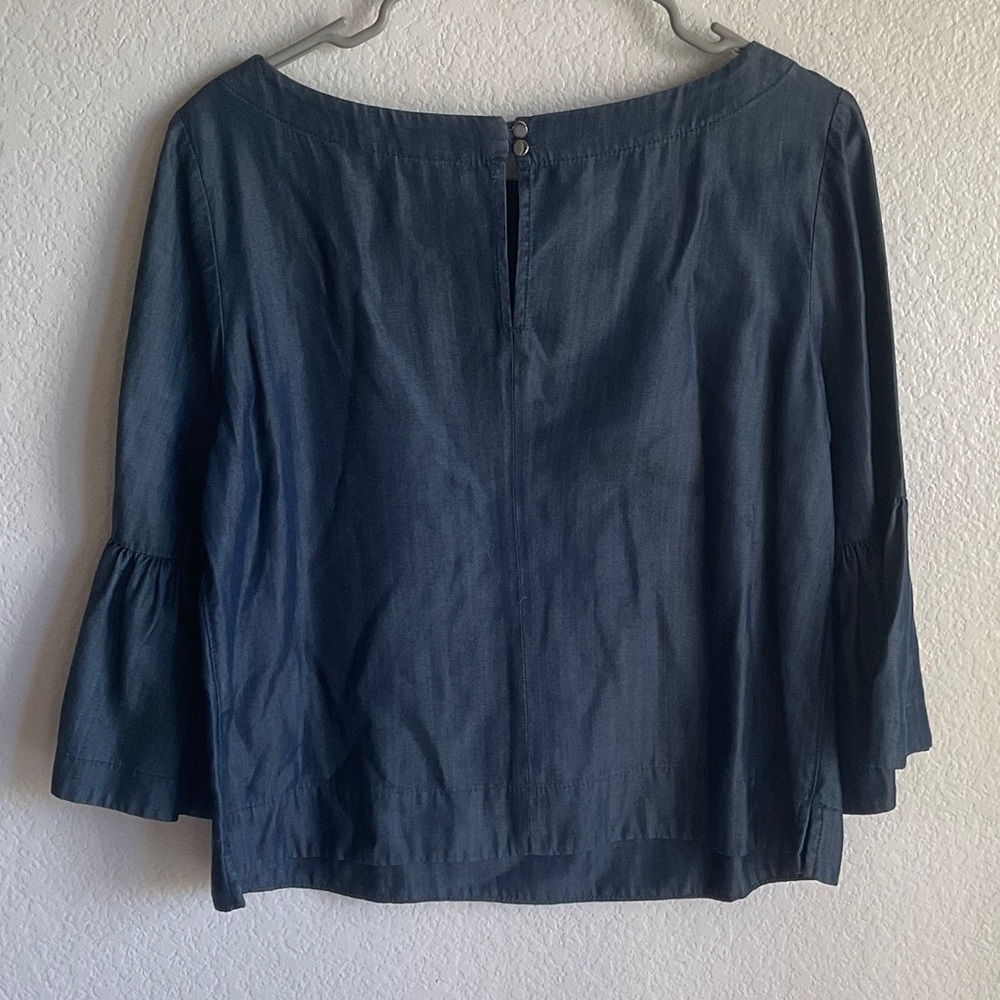 Women's Navy Blue Top White‎ House black market 12p